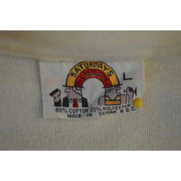 Vintage Saturdays in California Sweatshirt Men's  L 80% Cotton 20% Polyester Mad - Picture 4 of 6